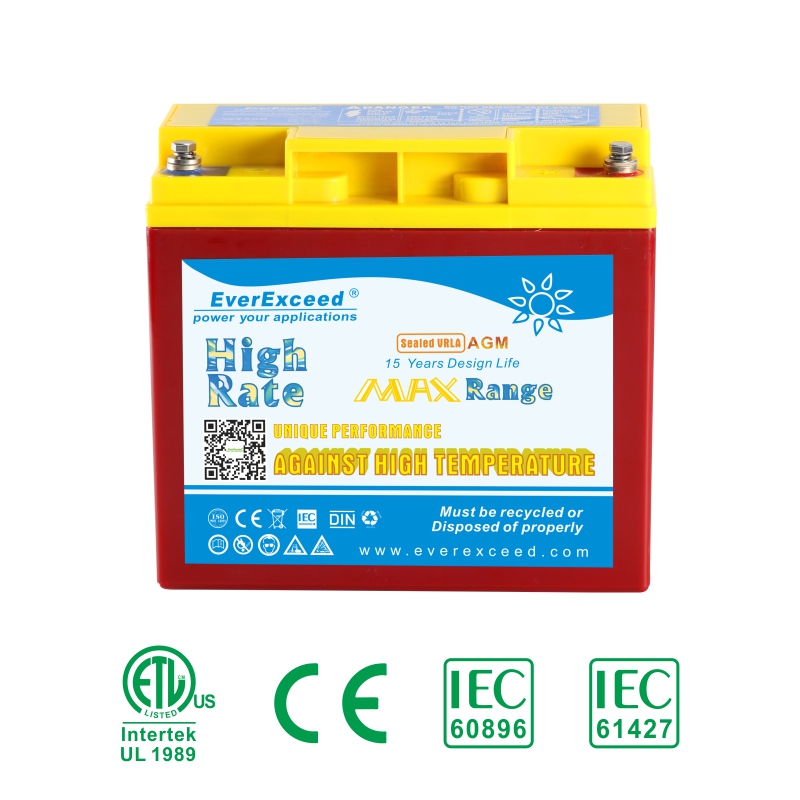 Bateria UPS de alta temperatura de alta taxa