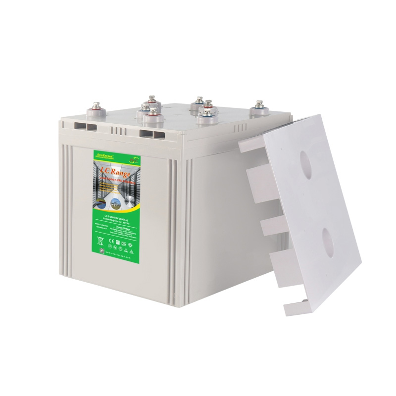 Bateria solar de ciclo profundo de carbono de chumbo 2V