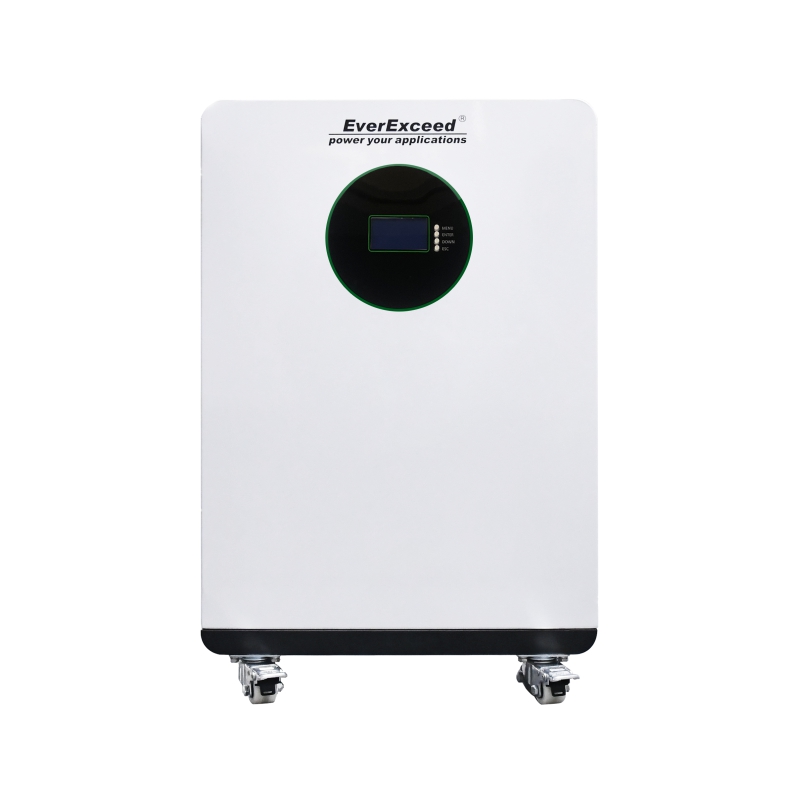 Bateria de lítio montada no piso