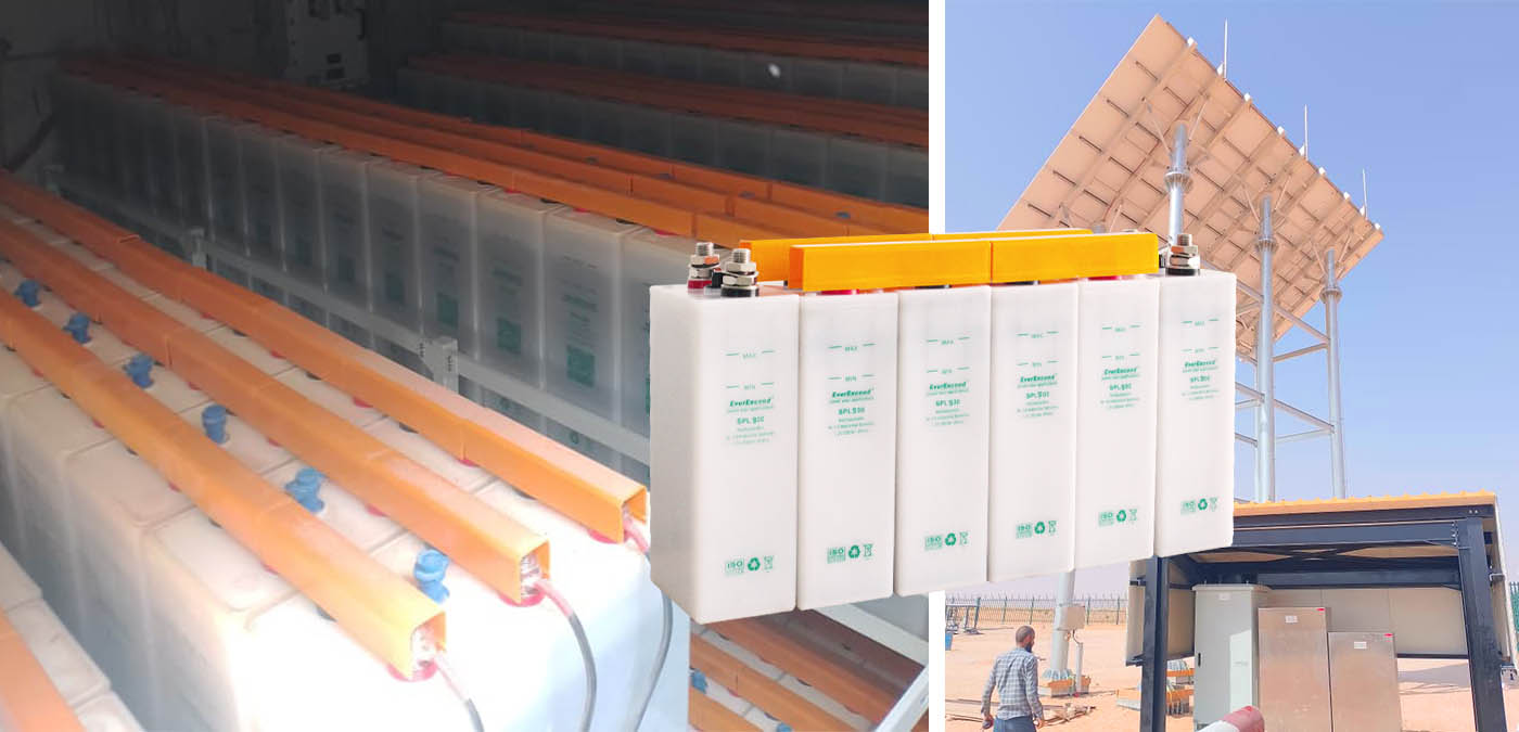 Bateria de níquel-cádmio de 900 Ah para o setor de petróleo e gás (registrada)