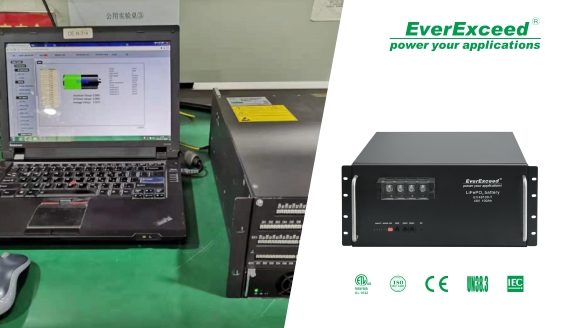 A bateria de lítio de telecom montada em rack da EverExceed agora é compatível com o retificador da marca DPC