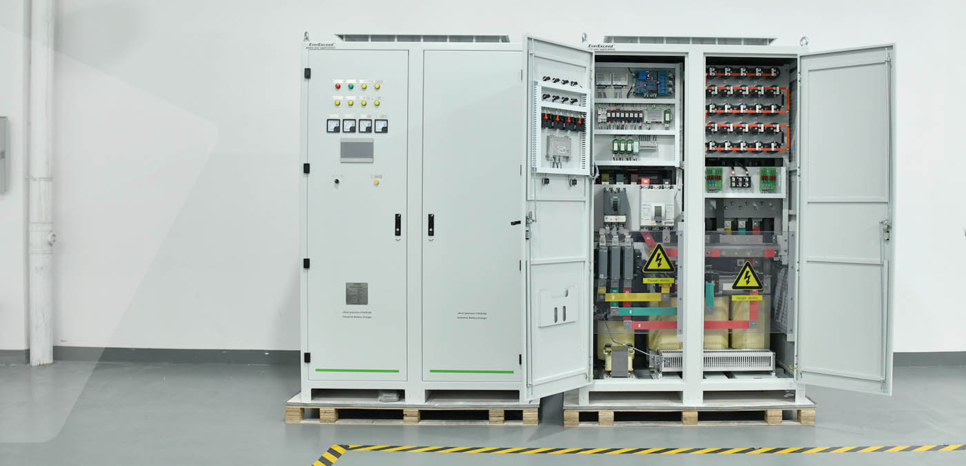 Carregadores industriais premium uXcel 110V8181A para projeto de modernização de subestação