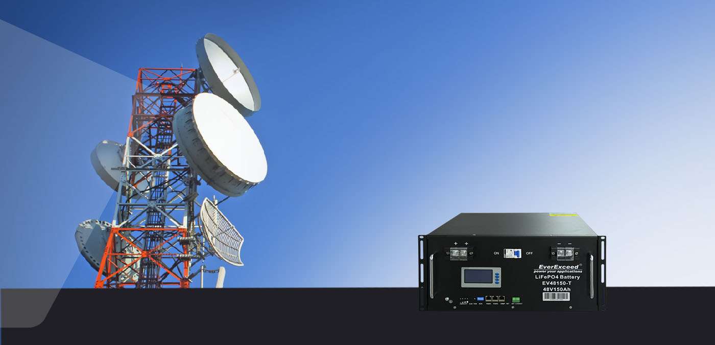 Baterias LiFePO4 para telecomunicações de 48V 150Ah