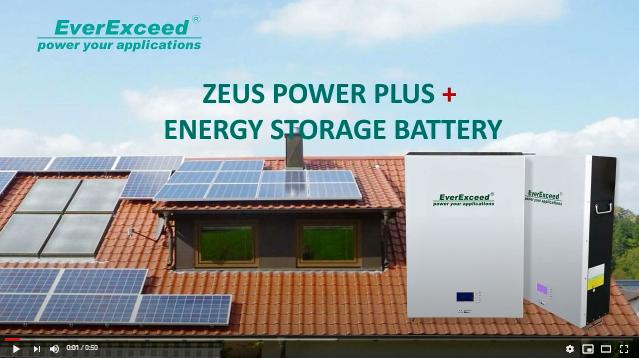 EverExceed Zeus Power Plus + Solução de bateria de lítio montada na parede