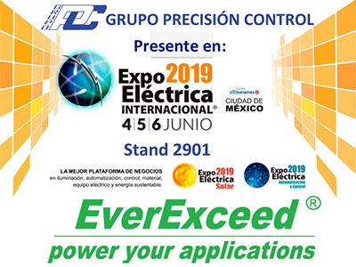 Bem-vindo a visitar EverExceed na Mexico International Electrical Expo -2019