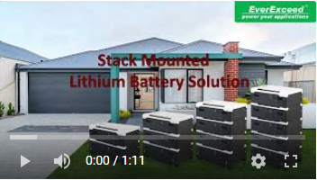 Bateria de lítio montada em pilha EverExceed