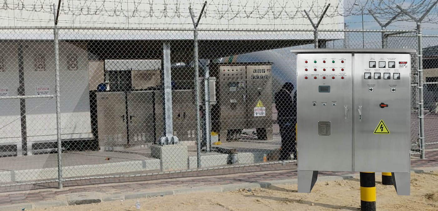 Fornecimento de carregador industrial uXcel 24V300A para a empresa petrolífera do Kuwait.